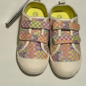 Colorful Checkered Kids Shoes
